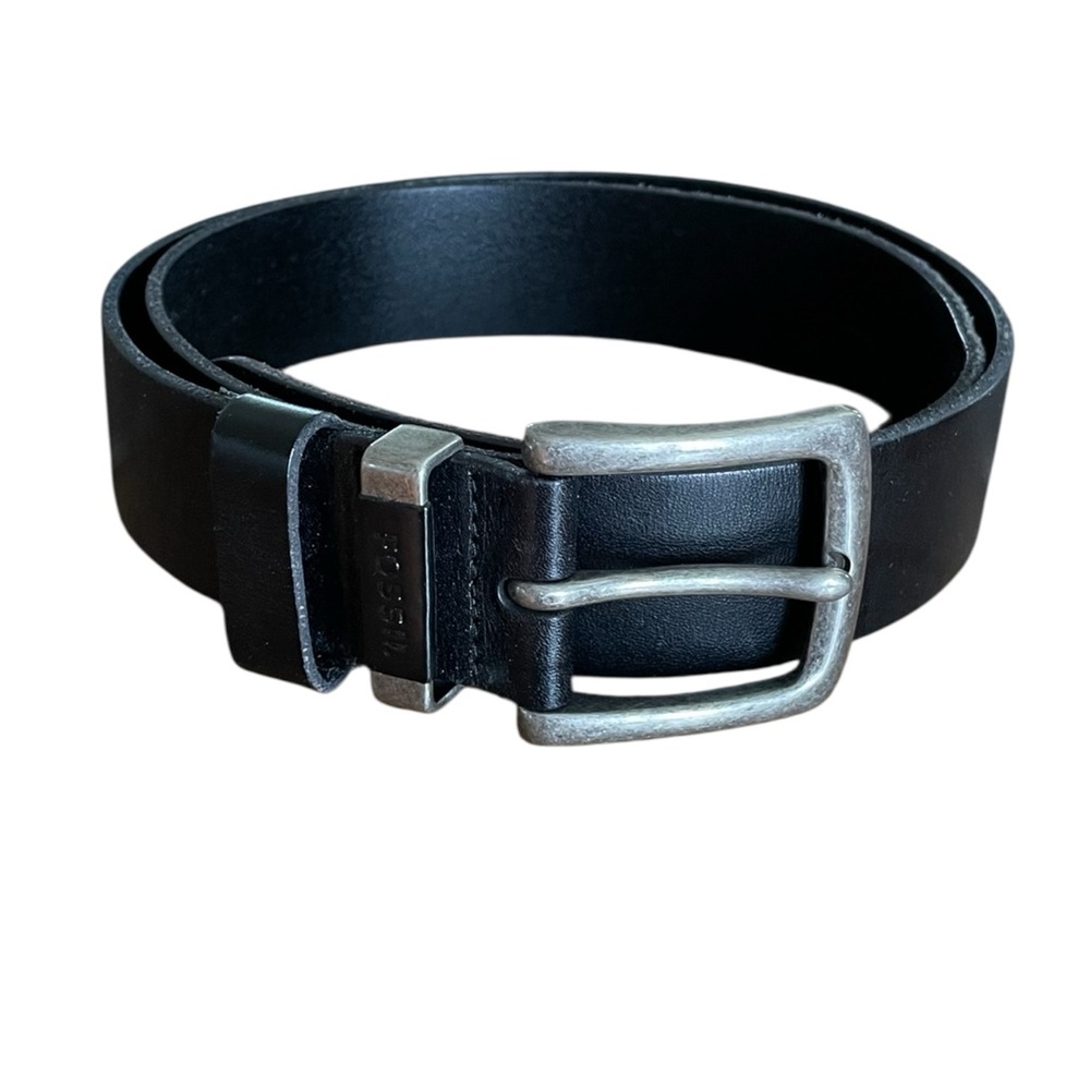 Fossil Men's Black Leather Belt